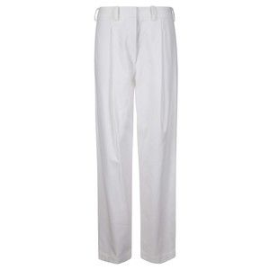 Jejia Tailored White Cotton Pants With Contrast Lining - NWT